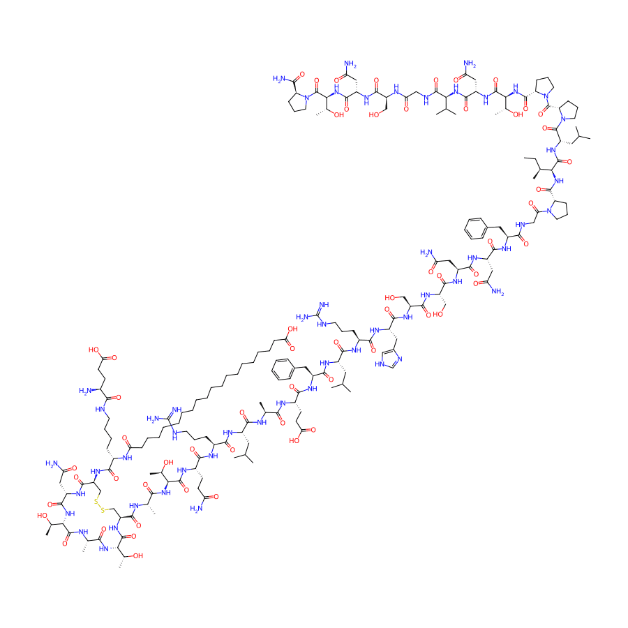 2D structure of Cagrilintide (computed from the verified SMILES)