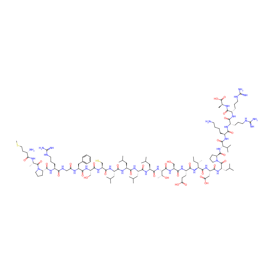 2D structure of Humanin (computed from the verified SMILES)
